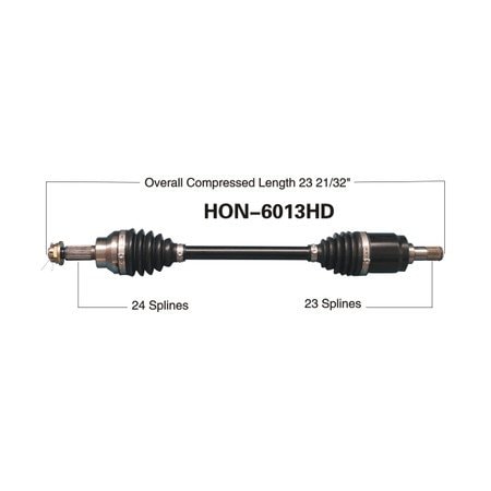 Wide Open Heavy Duty CV Axle for HONDA HD FRONT RIGHT SXS700M2/M4 PIONEER 700 HON-6013HD